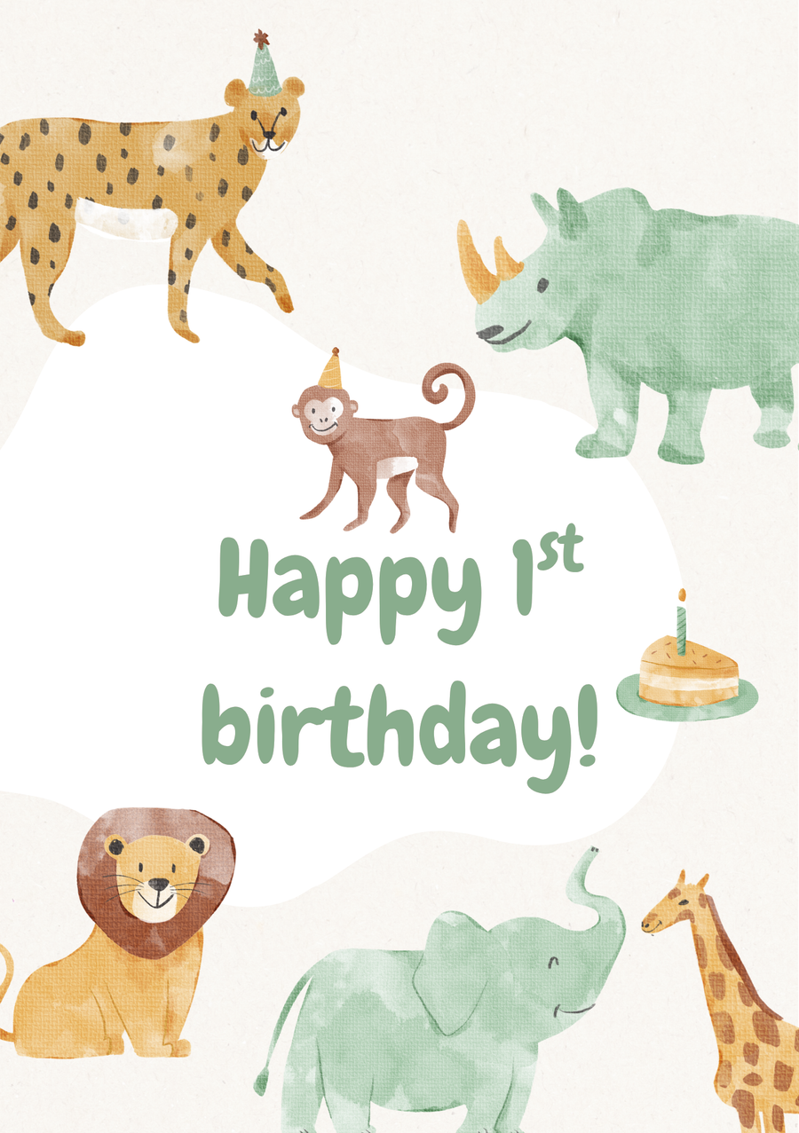 1st Birthday Card