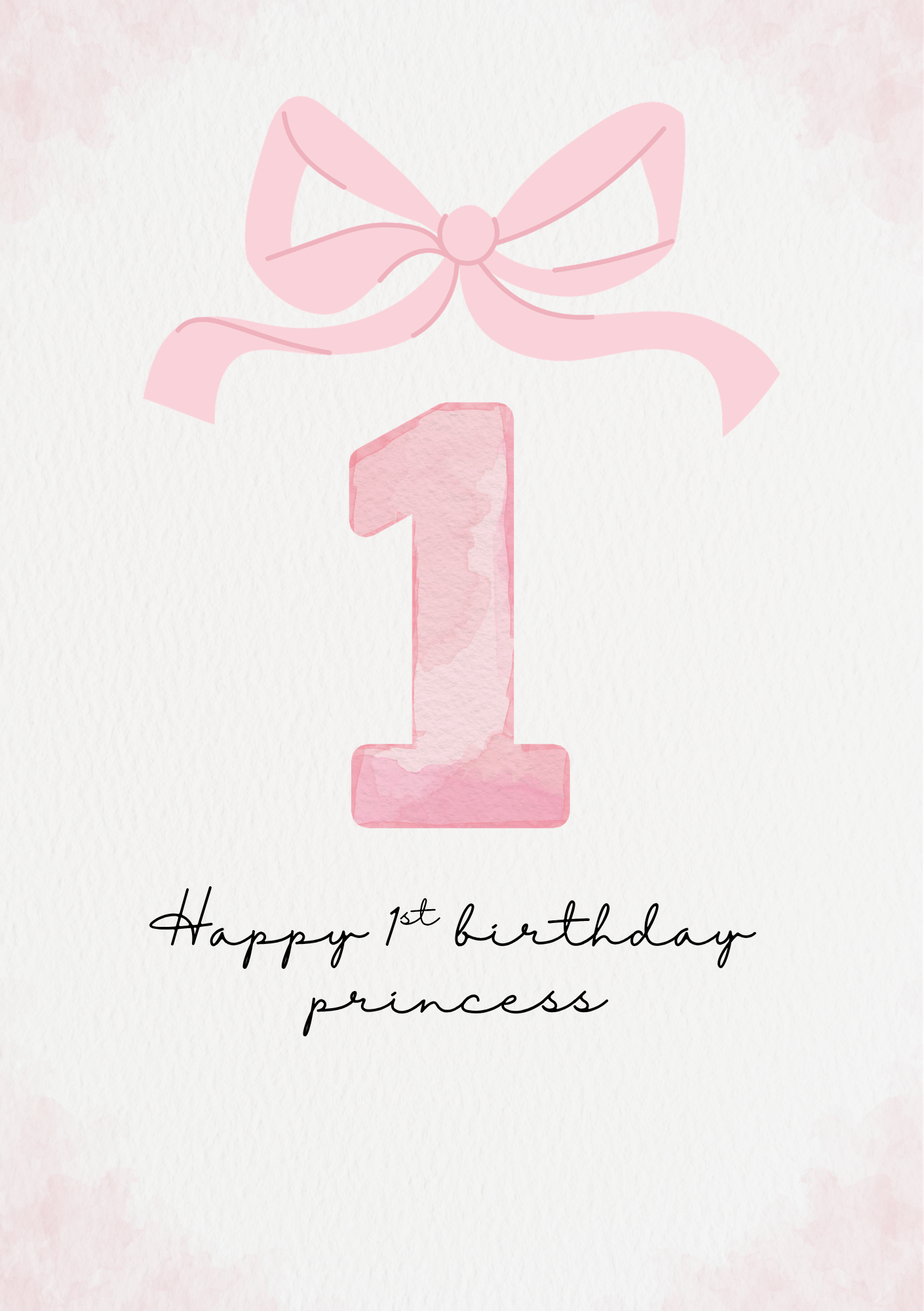 Happy Birthday From Us 1st Birthday Card