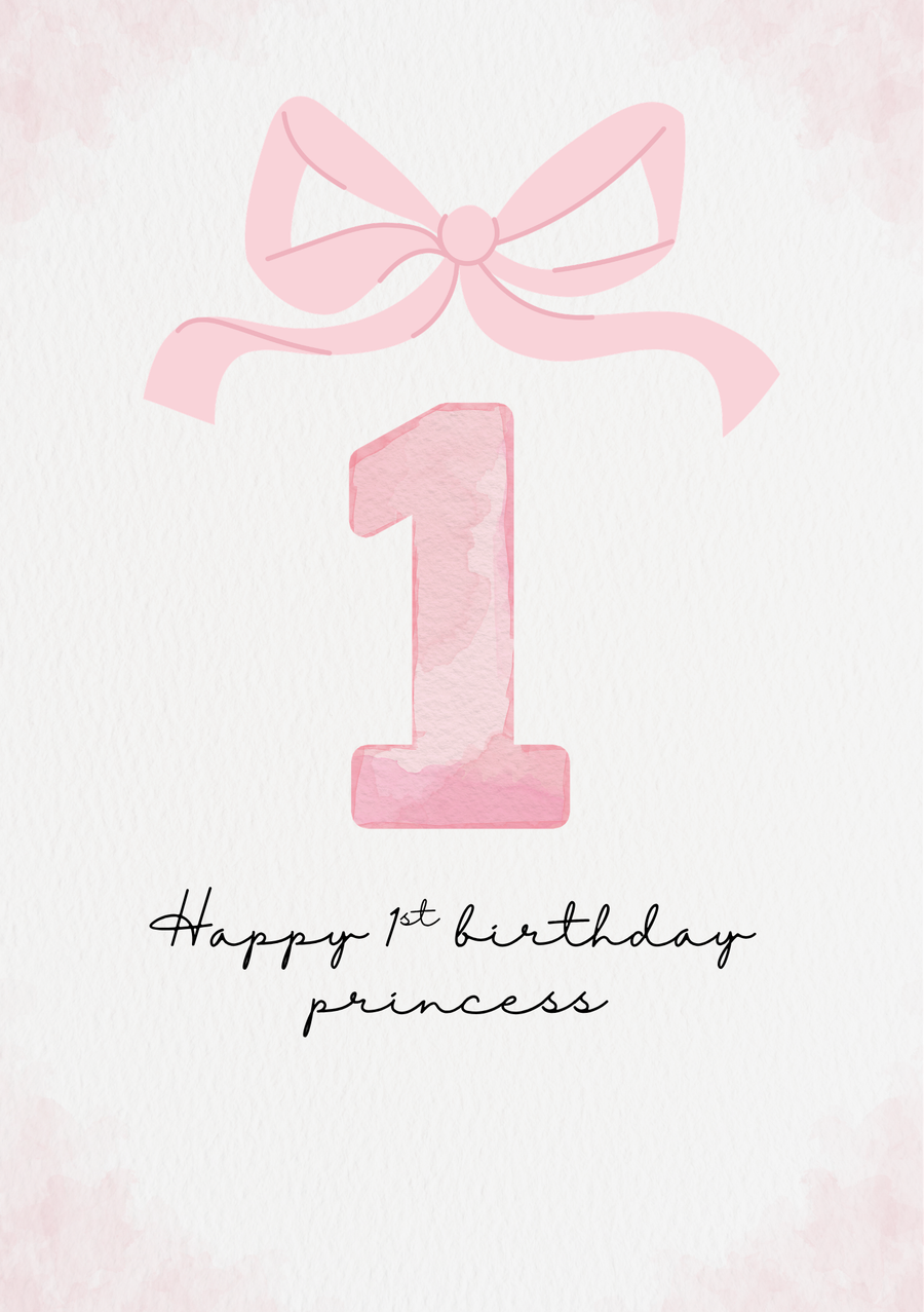 Happy Birthday From Us 1st Birthday Card