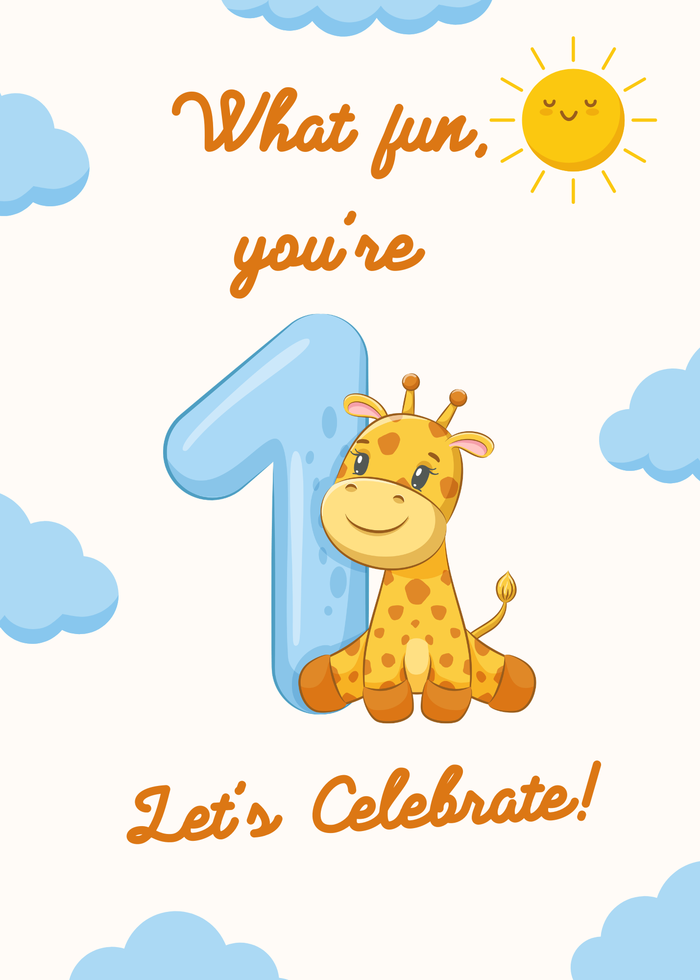 1st Birthday Card