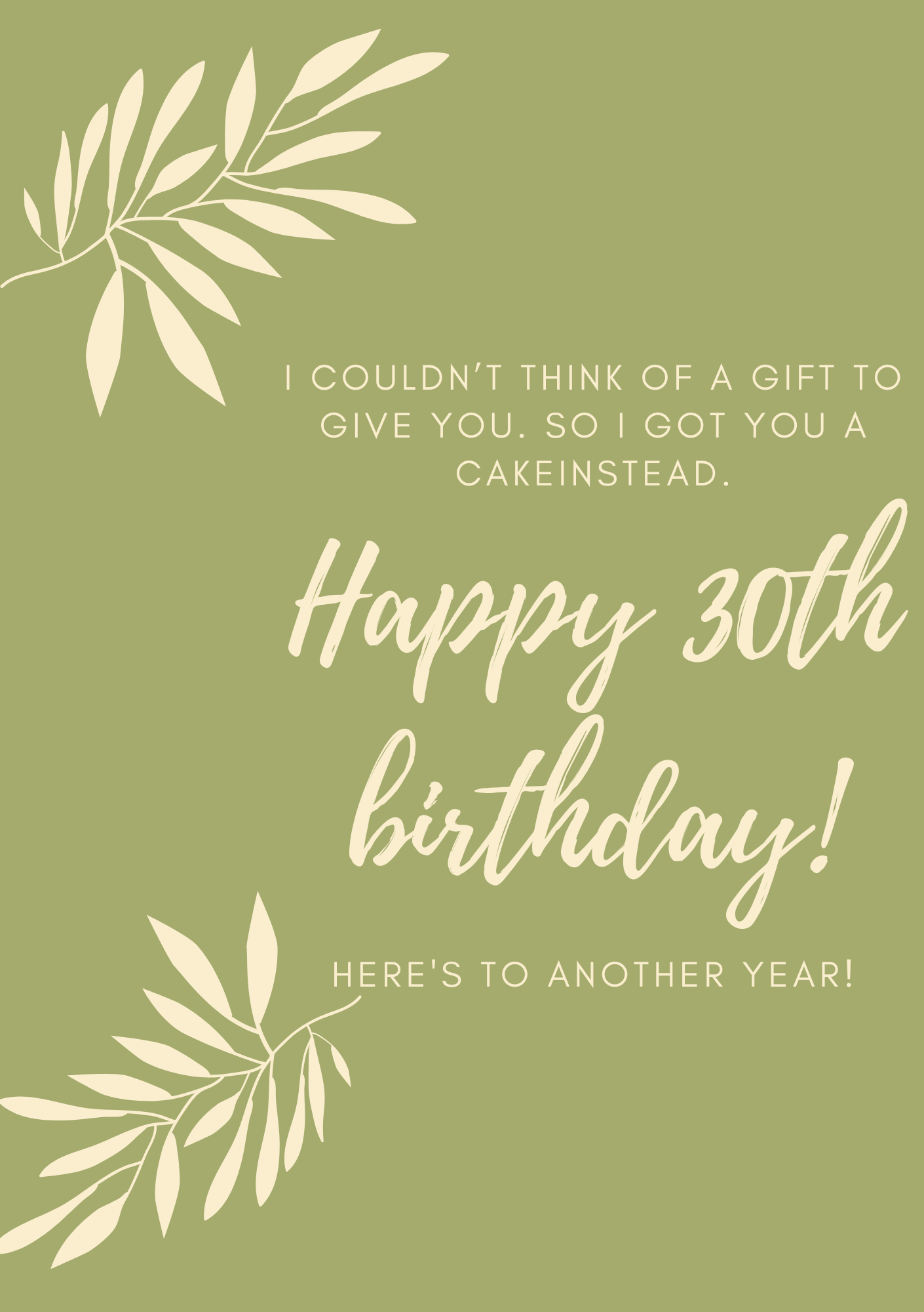 Happy 30th Birthday!