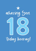 To Son 18th Birthday Card