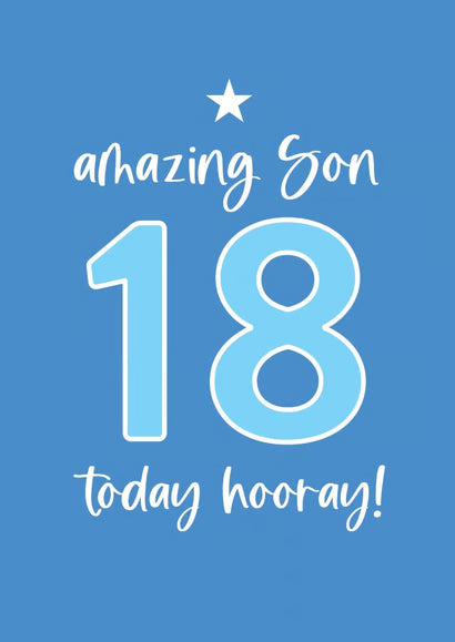 To Son 18th Birthday Card