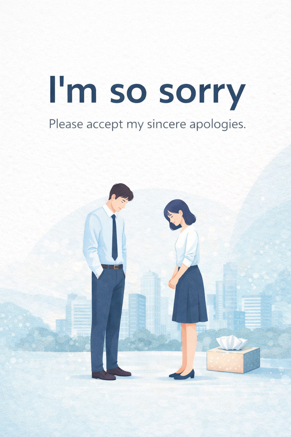 Corporate Style Sorry Card