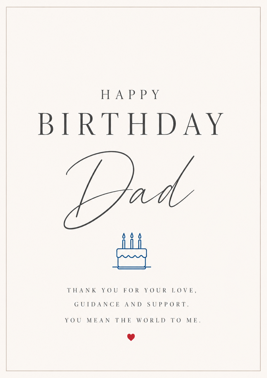 Happy birthday dad
