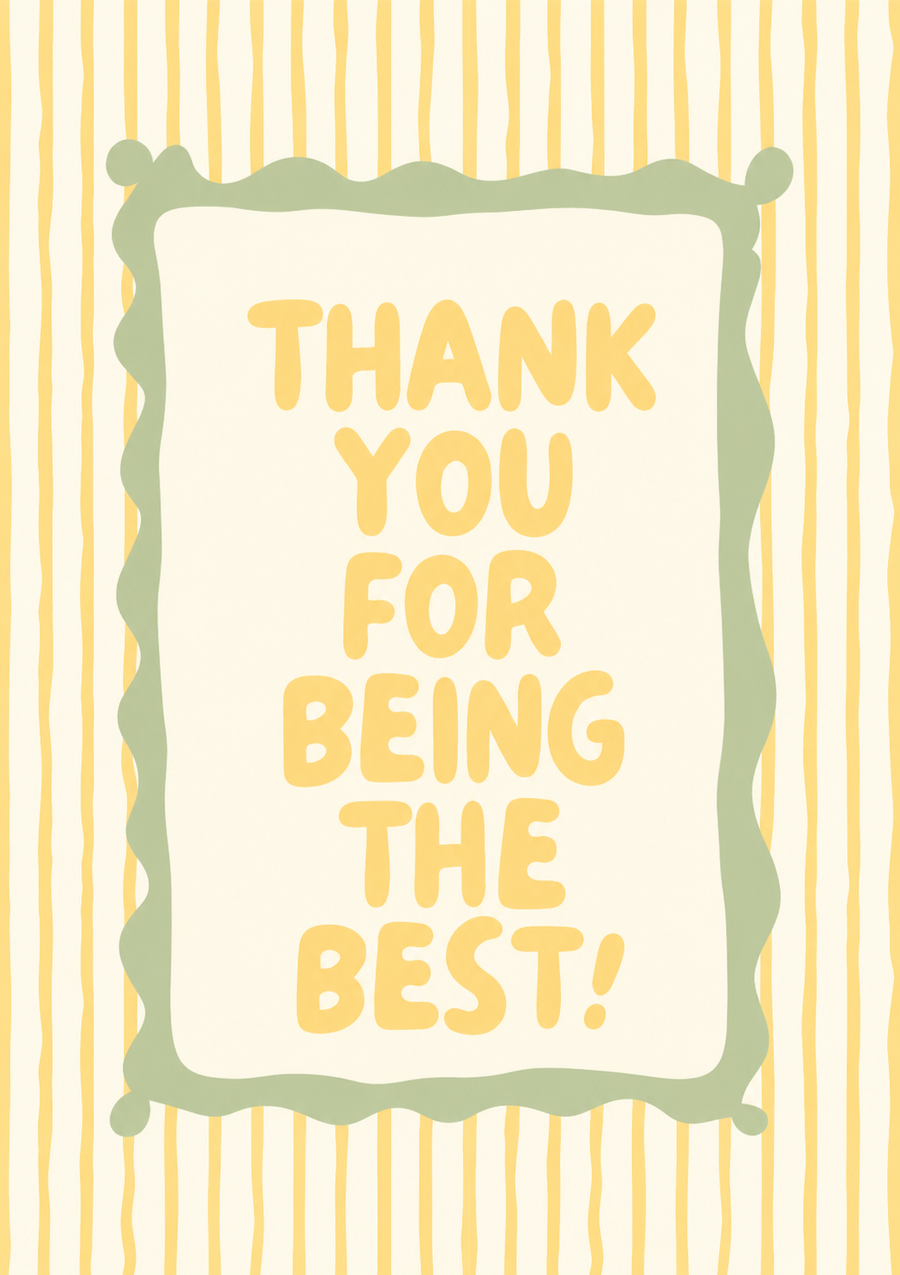 Thank you for being the best!