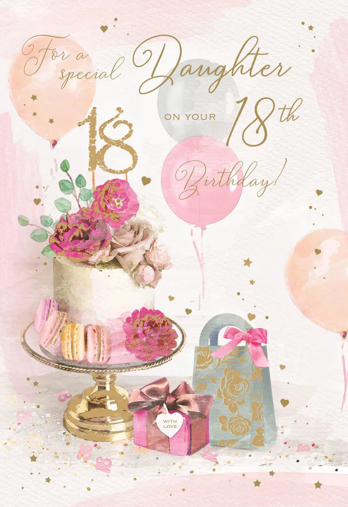 To Daughter 18th Birthday Card
