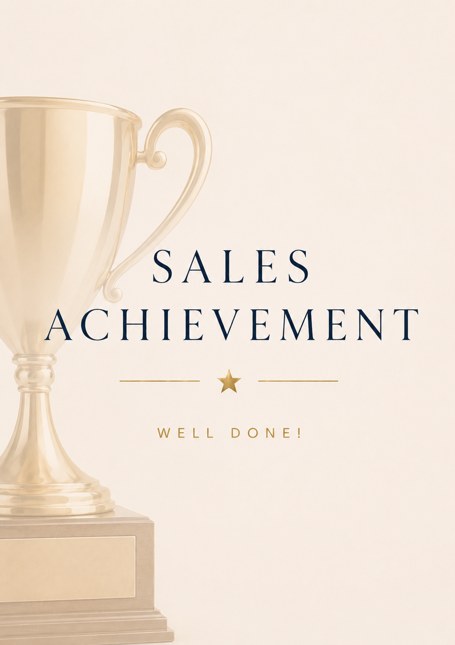 Sales Achievement Card