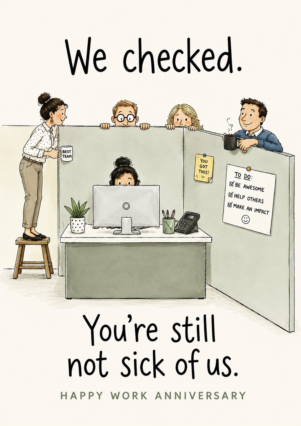Work Anni card