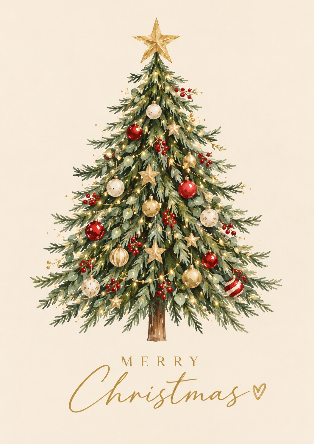 Xmas tree card