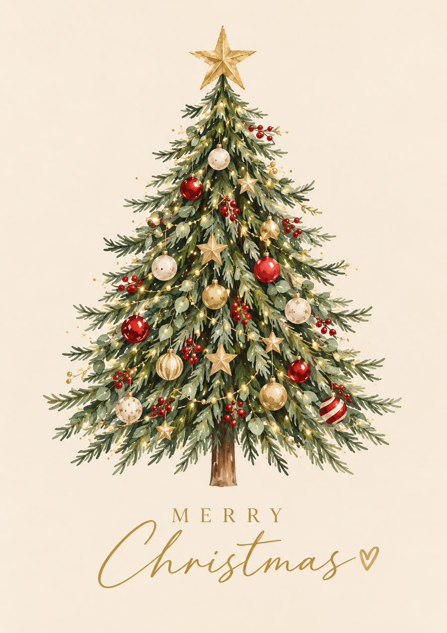 Xmas tree card