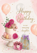 To Daughter 18th Birthday Card