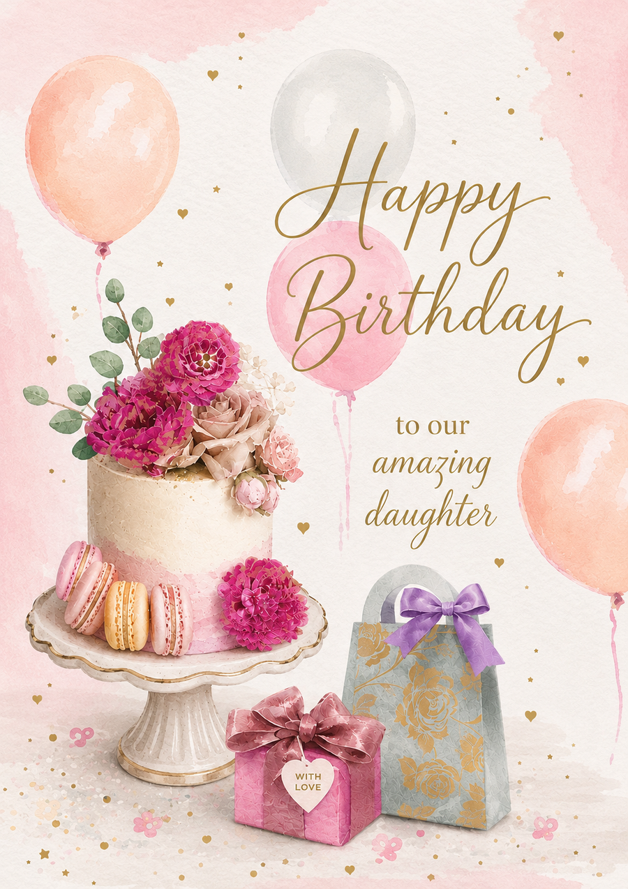 To Daughter 18th Birthday Card
