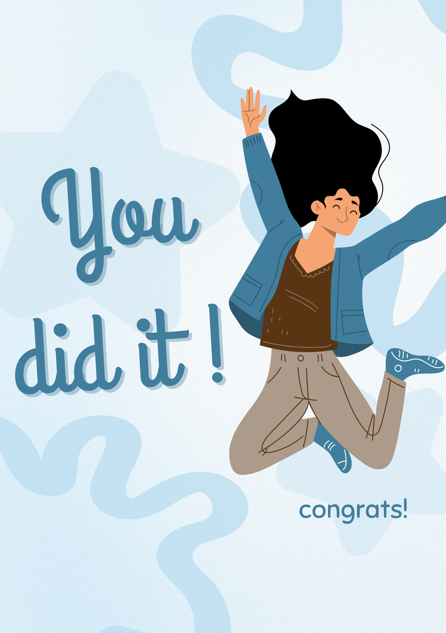 You Did It Card