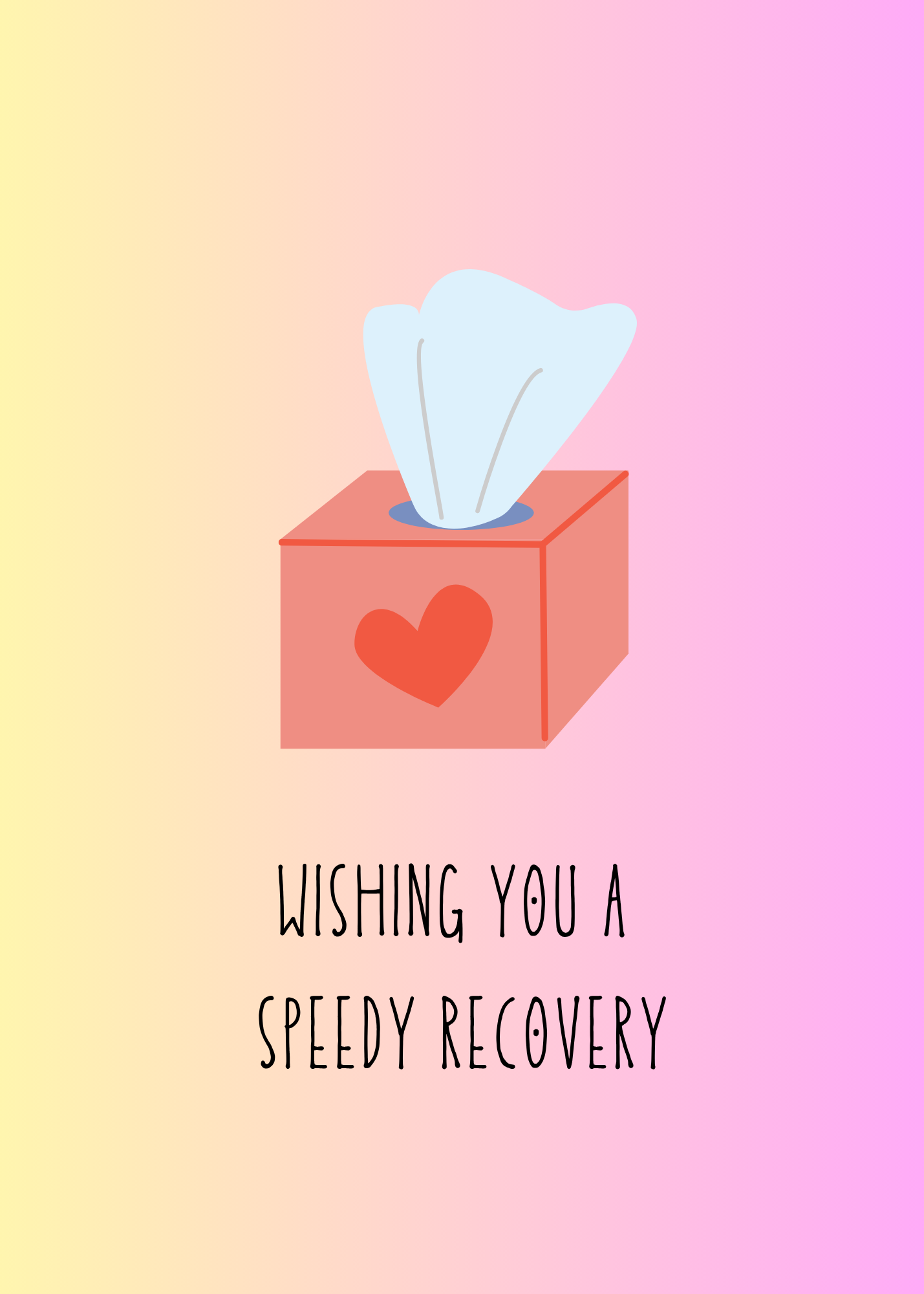 Boho Style Get Well Soon Card