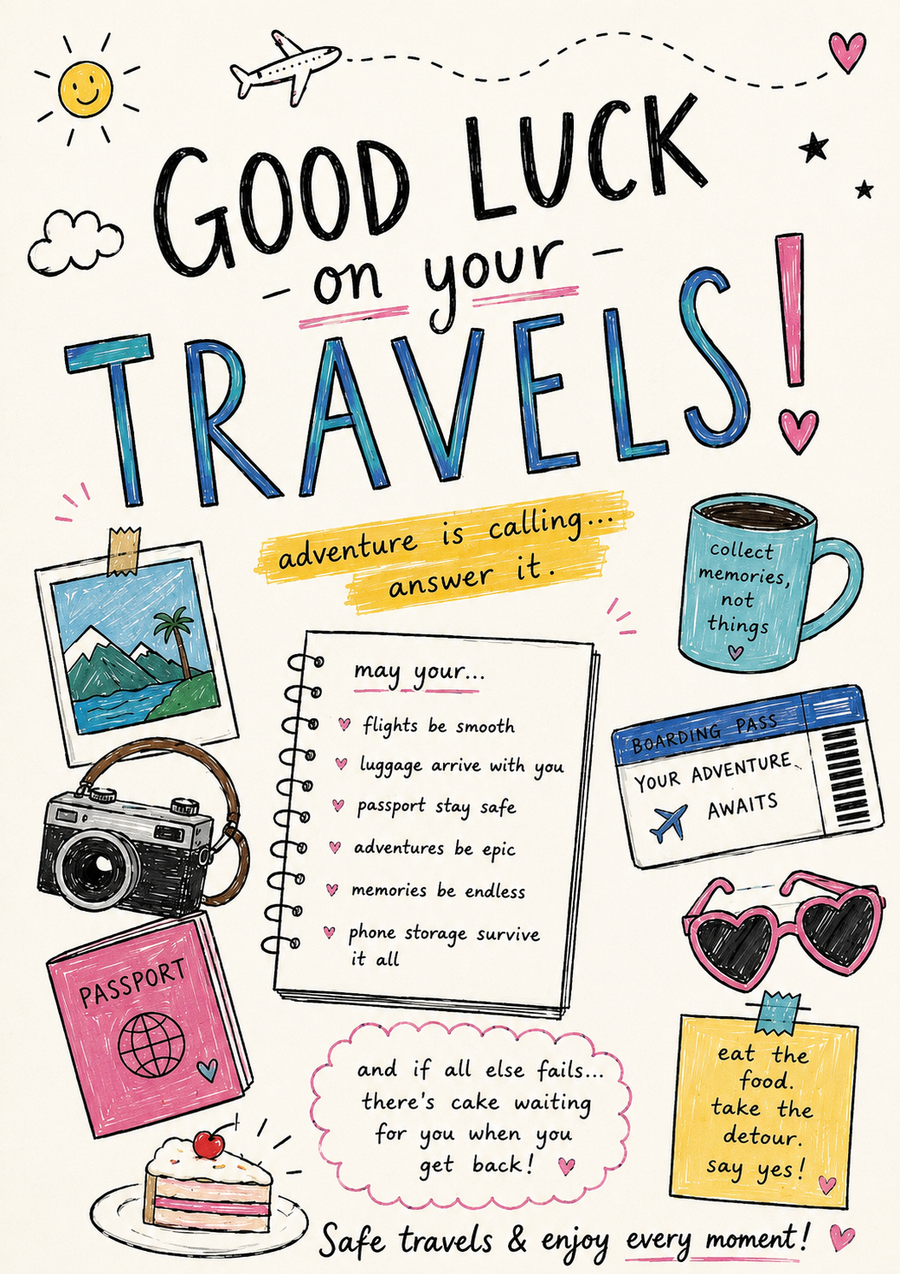 Good Luck on your travels