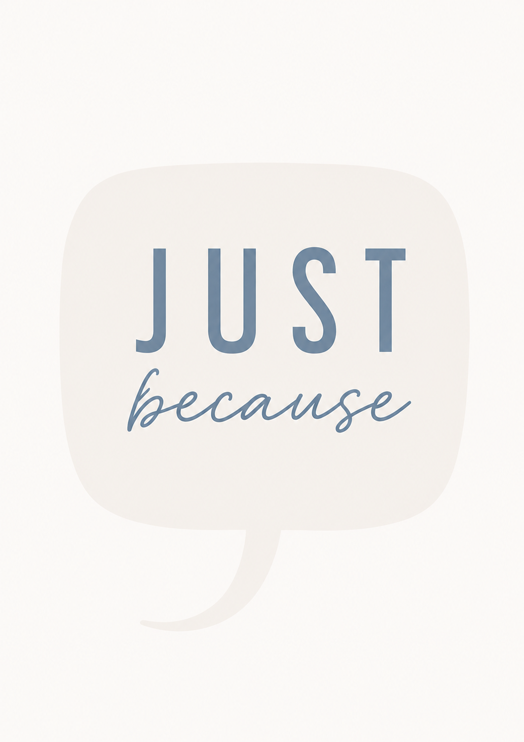 Just because card