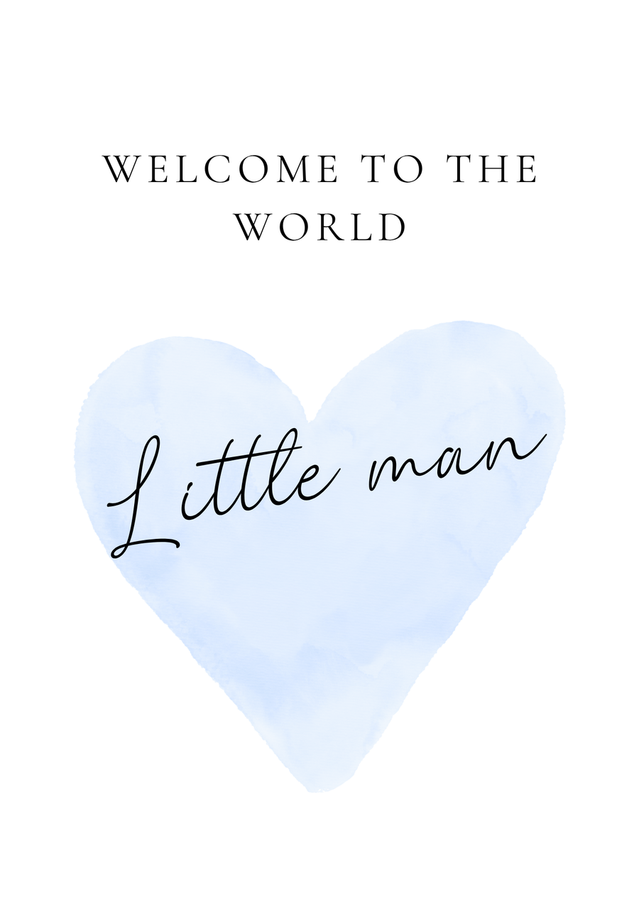 Welcome To The World -  New Baby Card