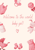 Welcome To The World -  New Baby Card