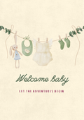 Welcome Baby - New Baby Card