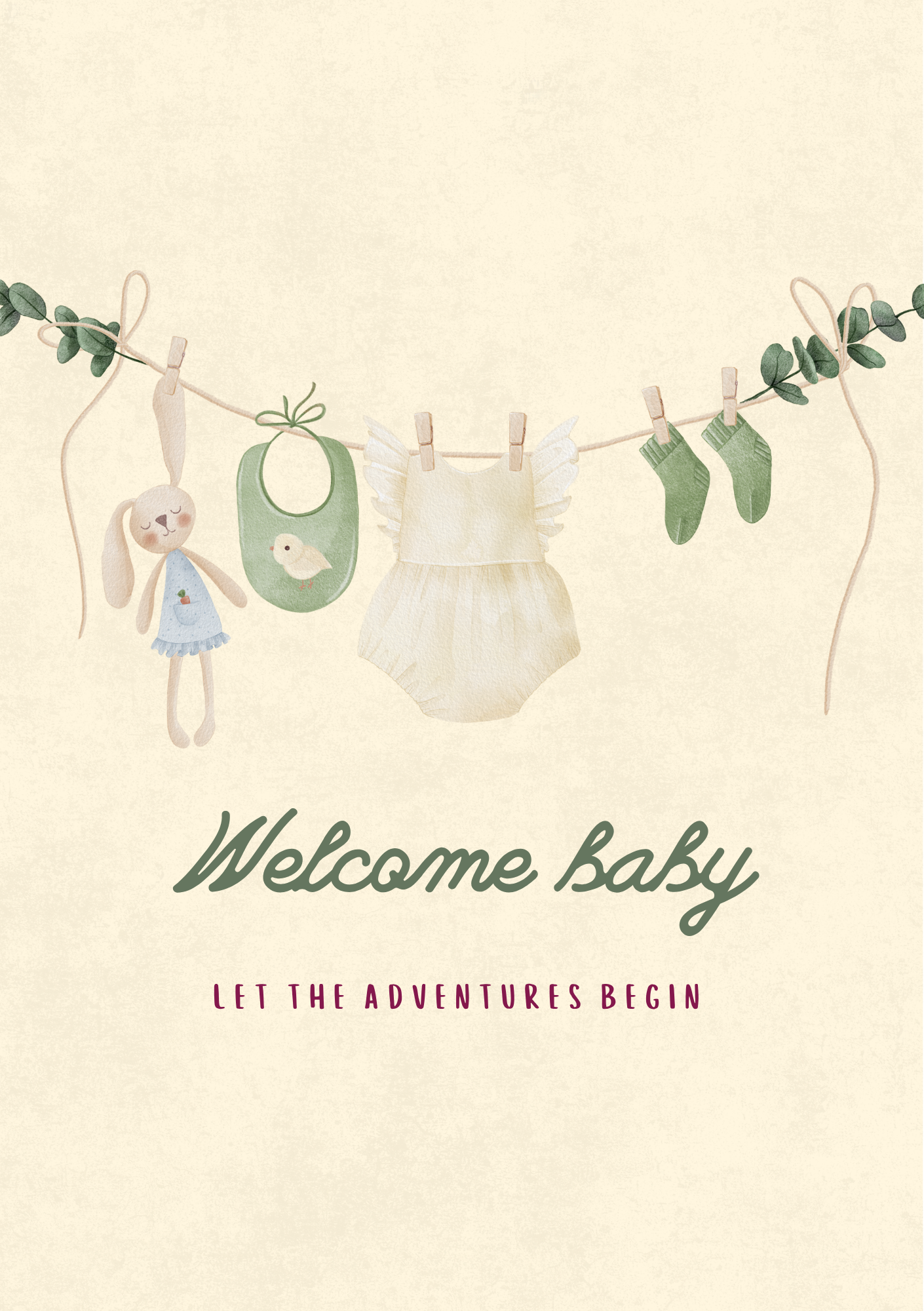 Welcome Baby - New Baby Card