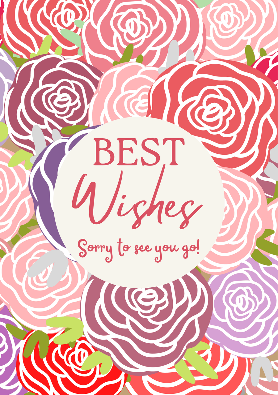 Sorry To See You Go Business 2 Leaving Card