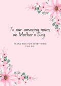 We Love You Mother's Day Card