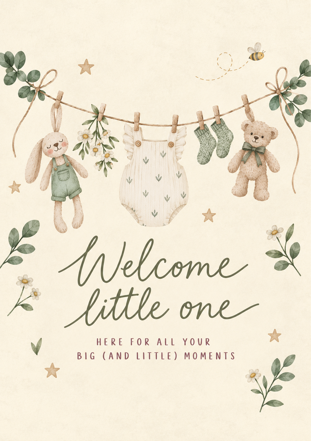 Welcome Baby - New Baby Card