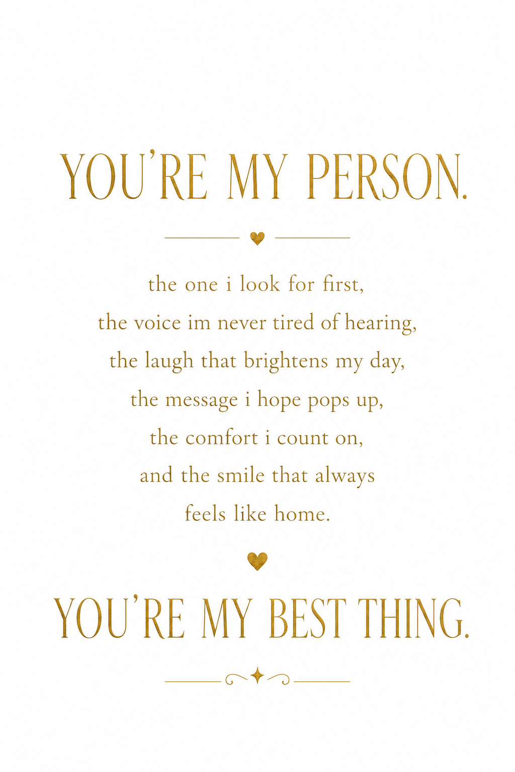 You're my person