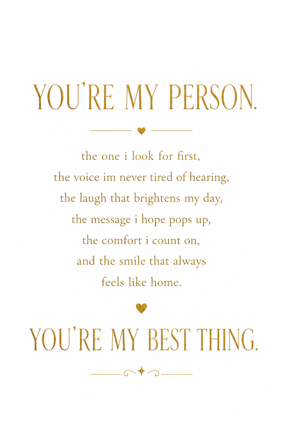 You're my person