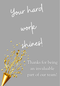 Your Hard Work Shines!
